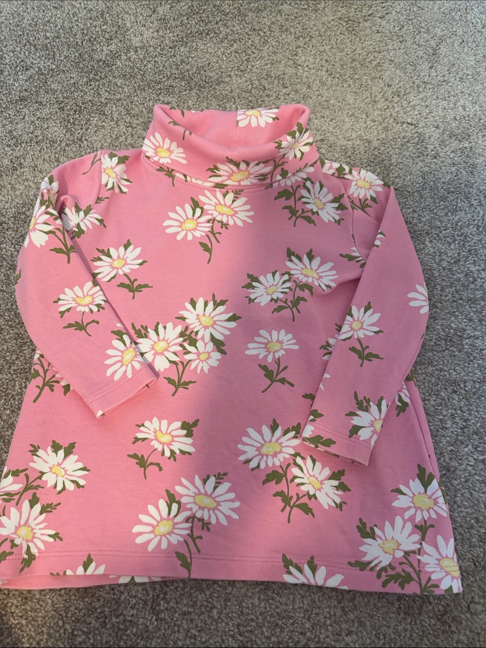 The Beaufort Bonnet Company Pink Daisy Turtleneck Tunic (top or dress)